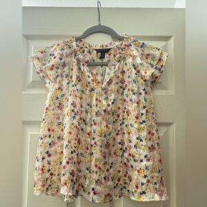 NWT Banana Republic Multicolor Floral Blouse
